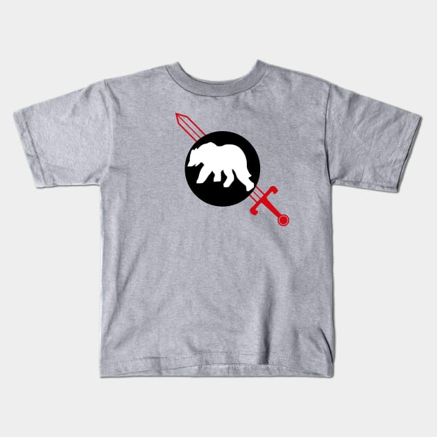 Polar Battle Bear Kids T-Shirt by Illustratorator